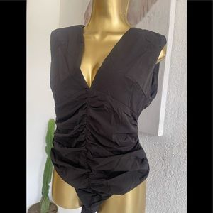 Zara Bodysuit puff too sleeves